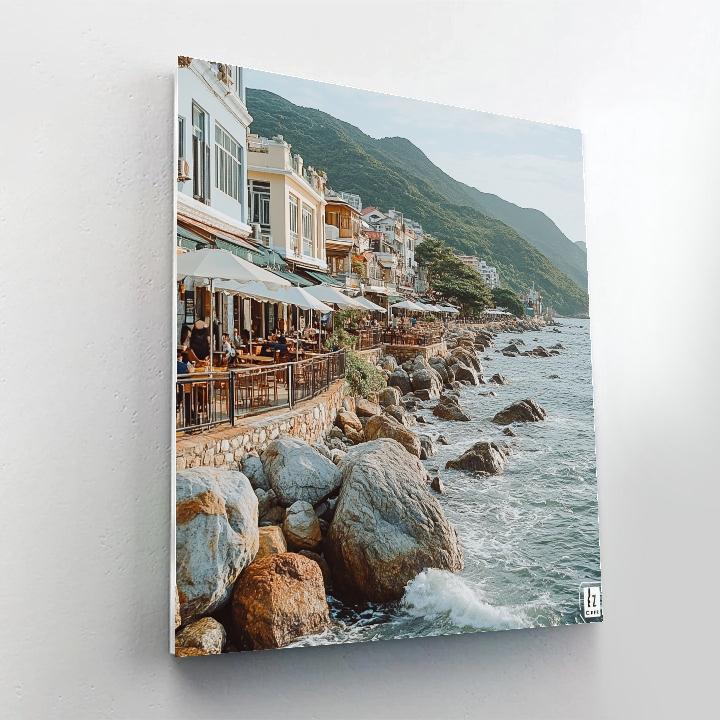 Clifftop Promenade In Stanley Hong Kong China Paint by numbers art