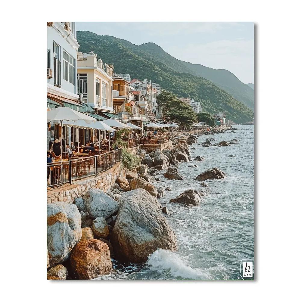 Clifftop Promenade In Stanley Hong Kong China Paint by numbers art