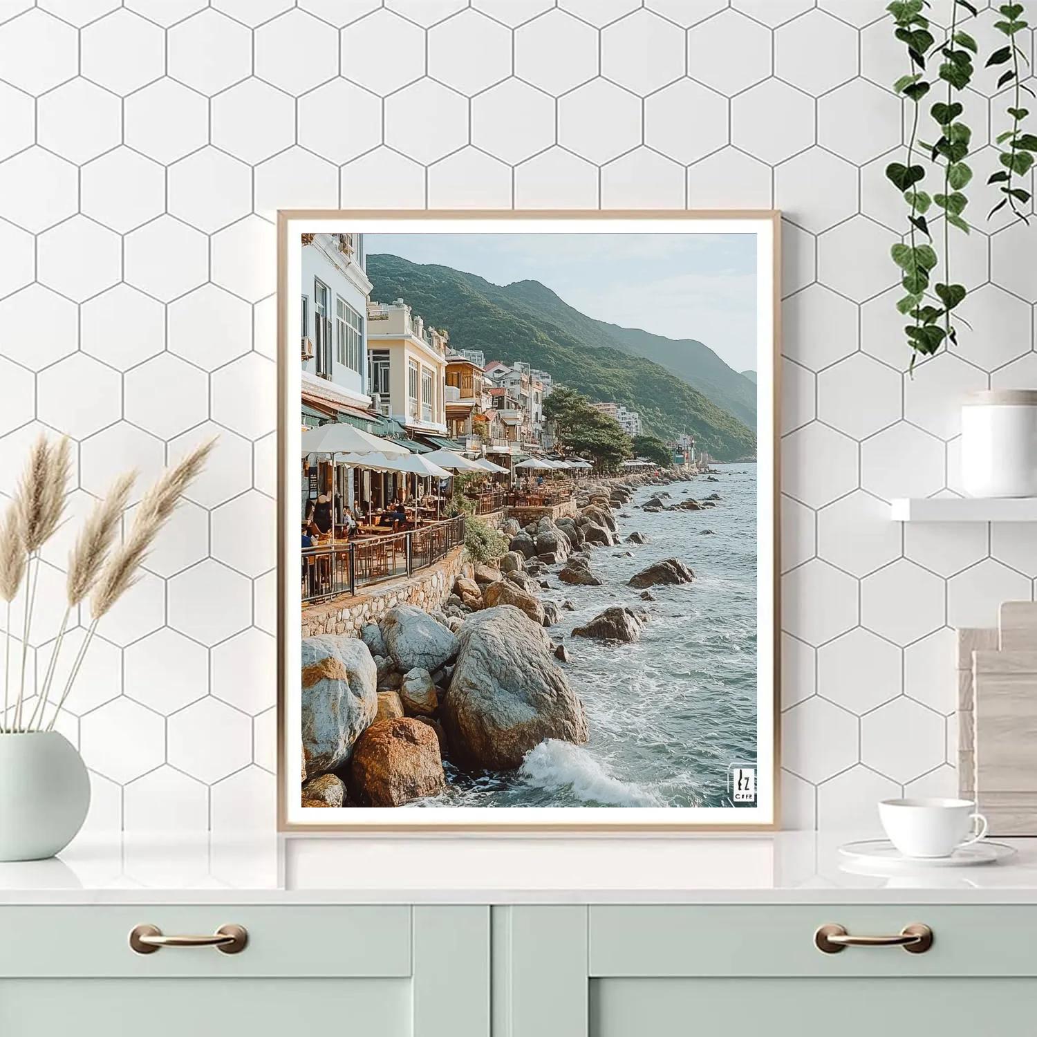 Clifftop Promenade In Stanley Hong Kong China Paint by numbers art