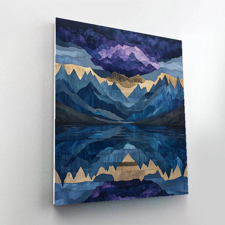 Frederick Varley Inspired Storm Crown Above Sapphire Lake painting number kit