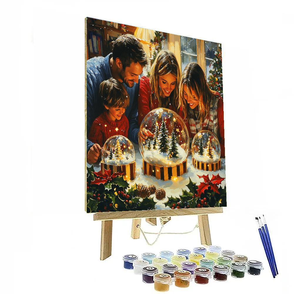 Snow Globe Workshop Number painting