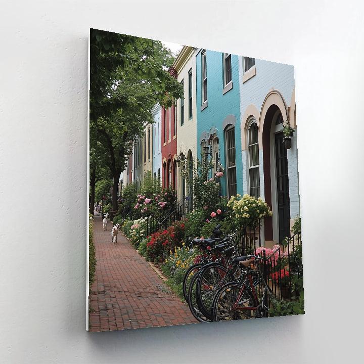 Capitol Hill Row Houses Washington United States Painting by numbers kit