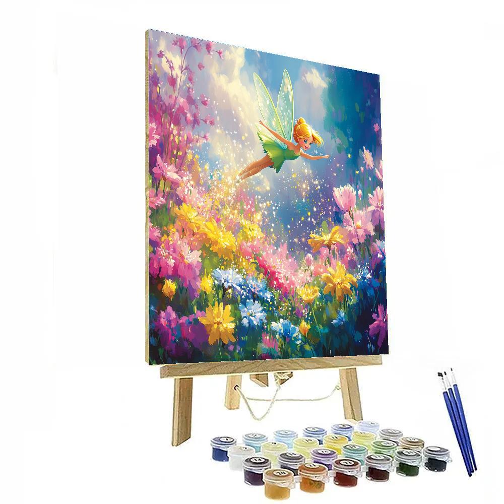 Tinker Bell’s Garden Surprise Disney Inspired Number painting