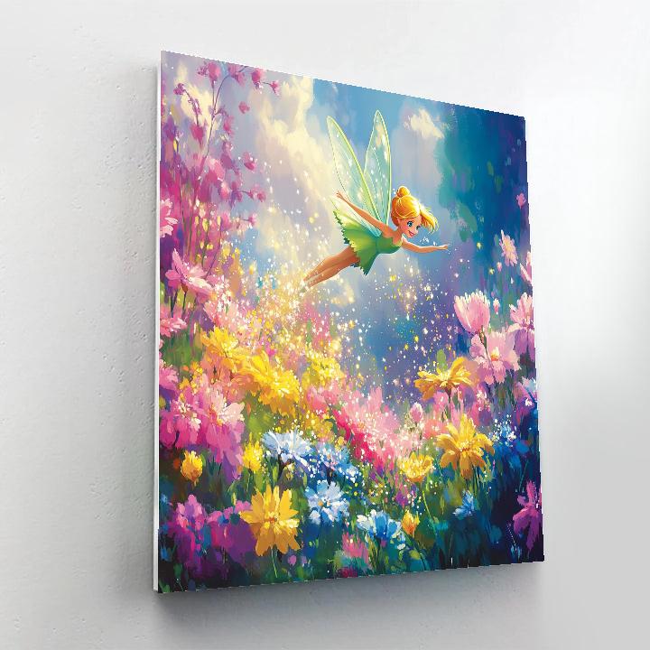 Tinker Bell’s Garden Surprise Disney Inspired Number painting