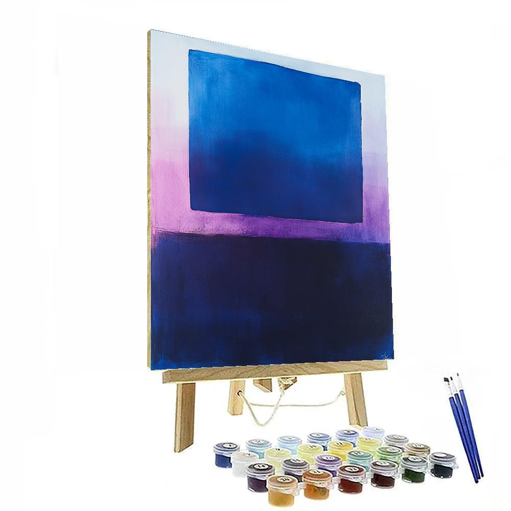Mark Rothko Inspired Nebular Silence Gradient paint by numbers