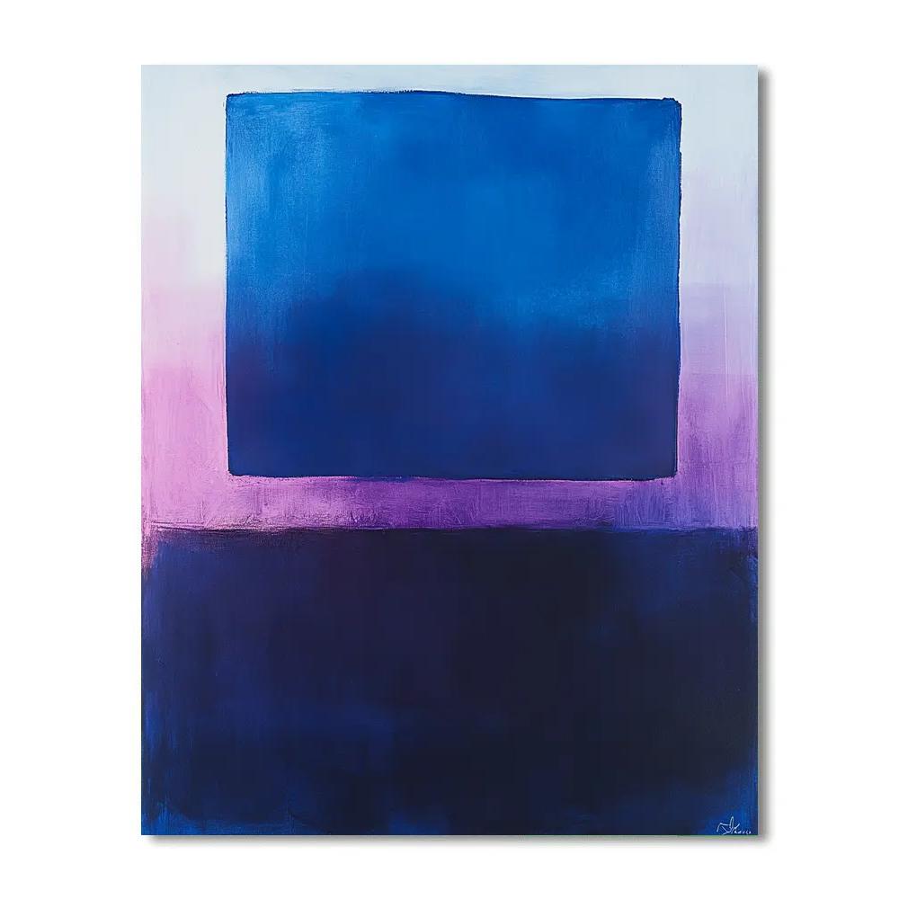 Mark Rothko Inspired Nebular Silence Gradient paint by numbers