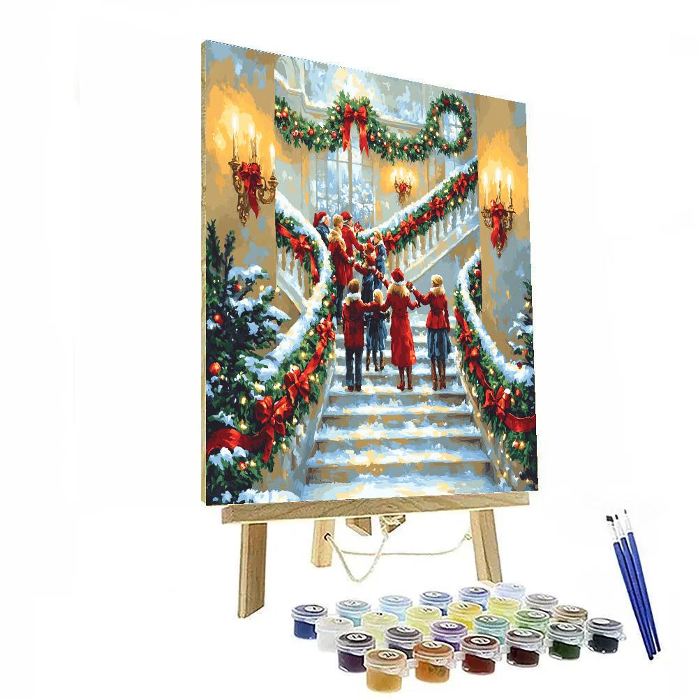 Ribboned Staircase Reunion paint by numbers