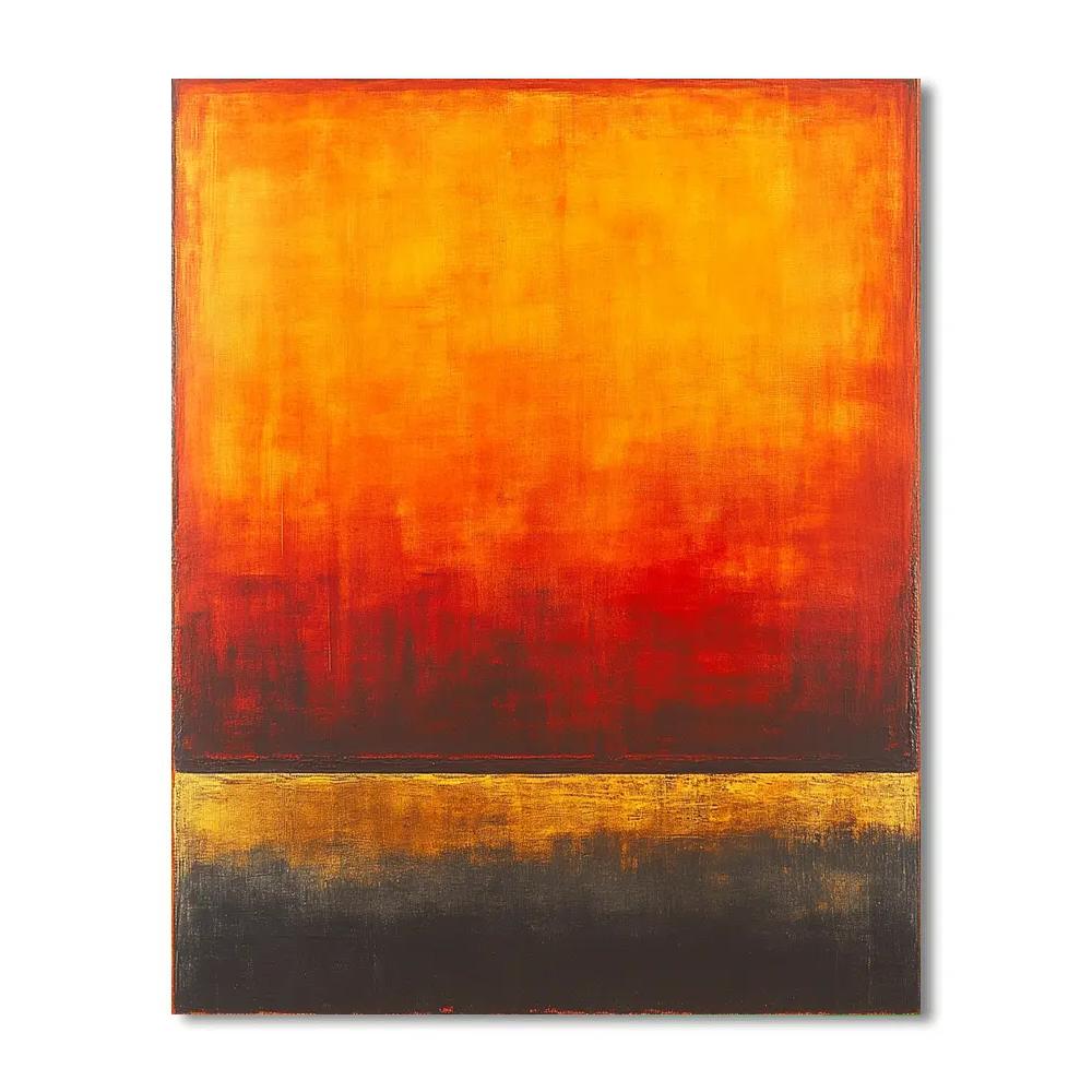 Mark Rothko Inspired Solstice Ember Fields Paint by numbers kits