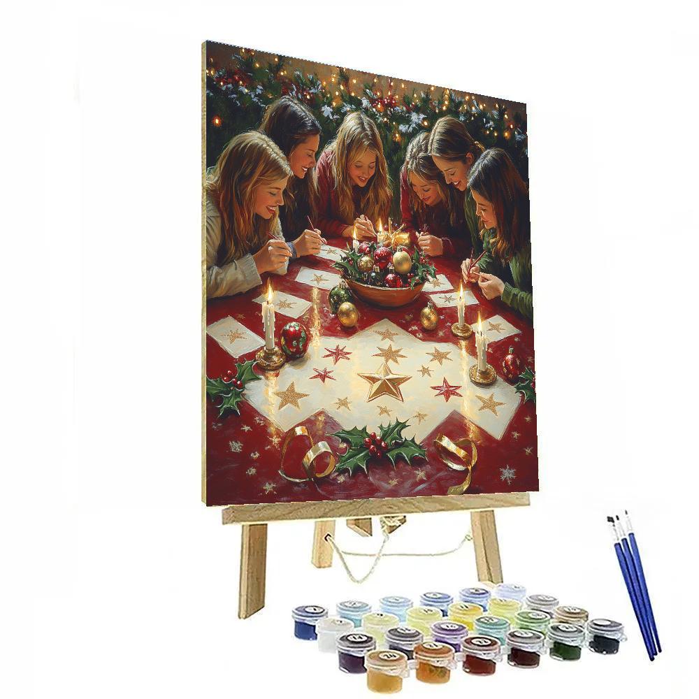 Evergreen Table Of Wishes Painting by numbers kit