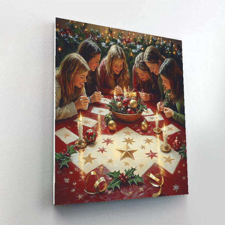 Evergreen Table Of Wishes Painting by numbers kit