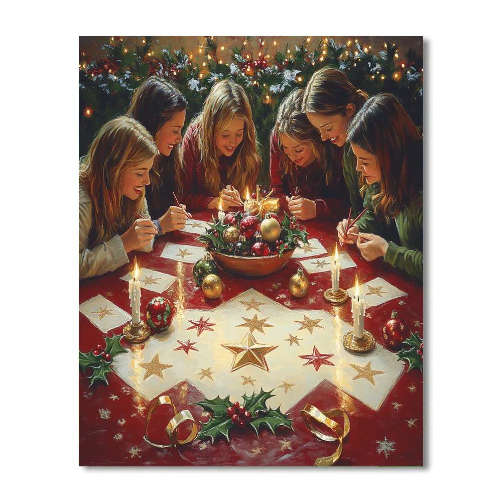 Evergreen Table Of Wishes Painting by numbers kit