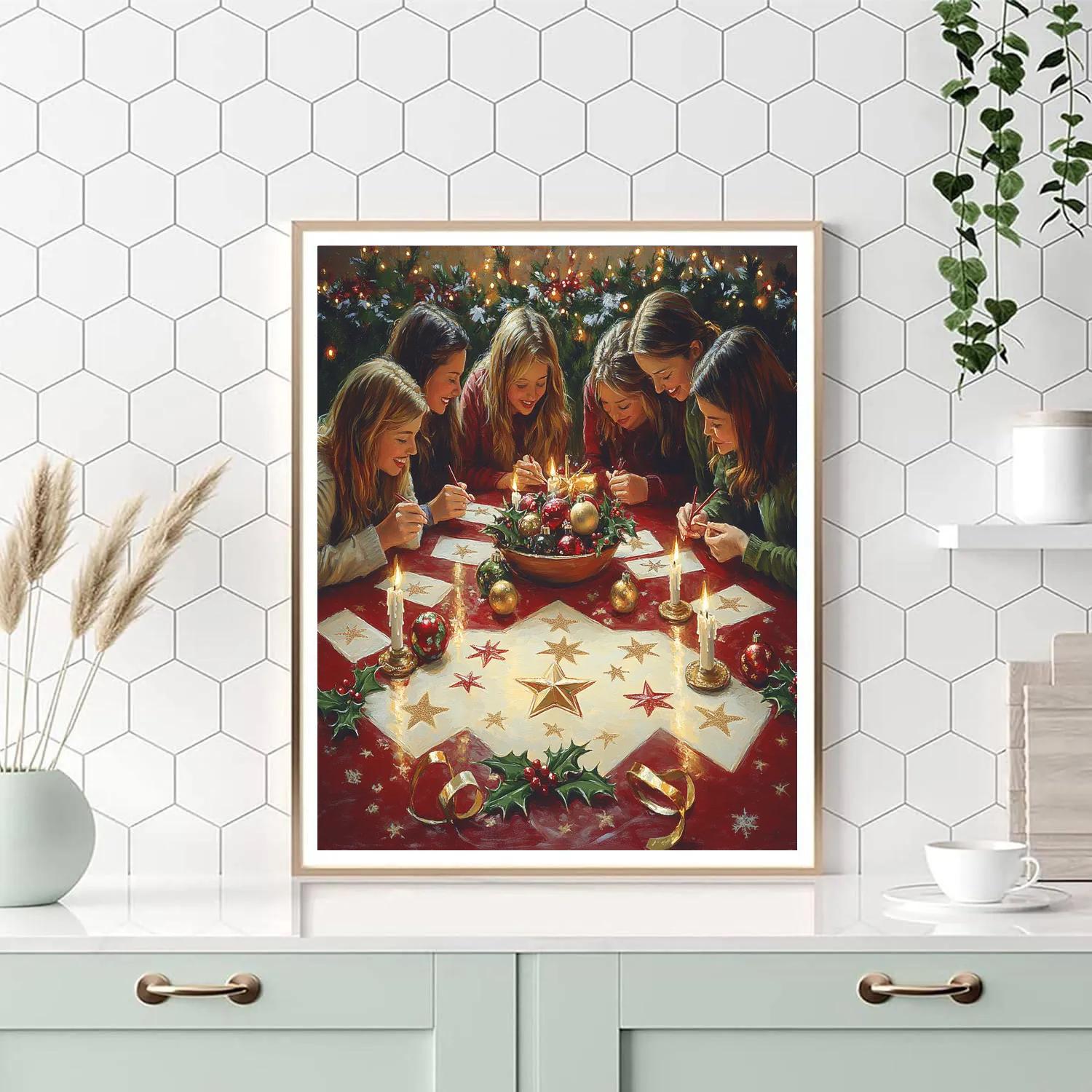 Evergreen Table Of Wishes Painting by numbers kit