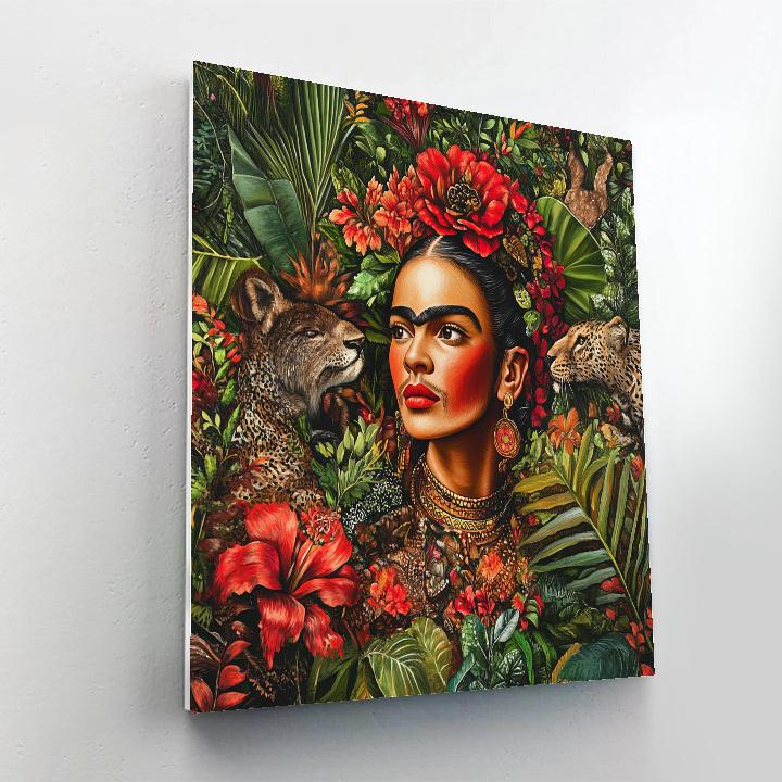 Frida Kahlo Inspired Jungle Expedition Numbered painting kits