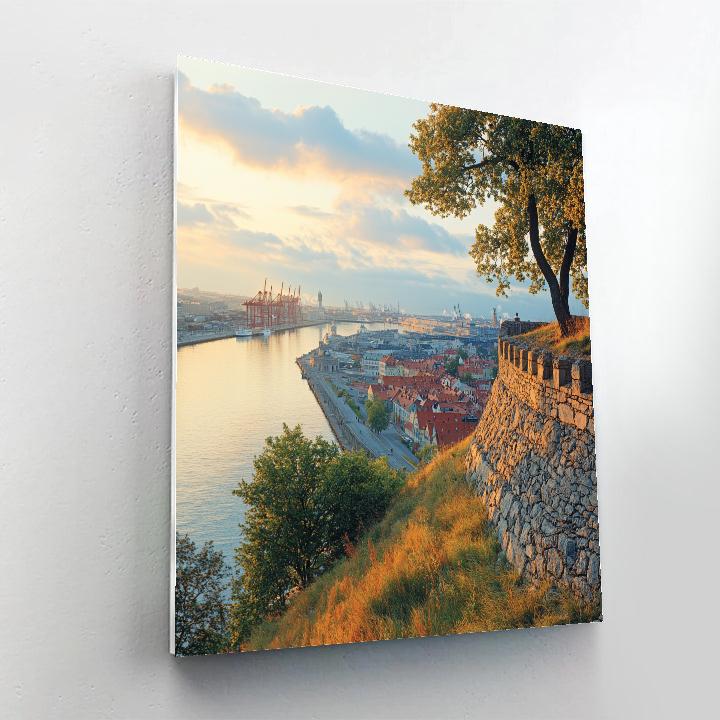 Harbor View From Skansen Kronan Gothenburg Sweden Paint by numbers kits