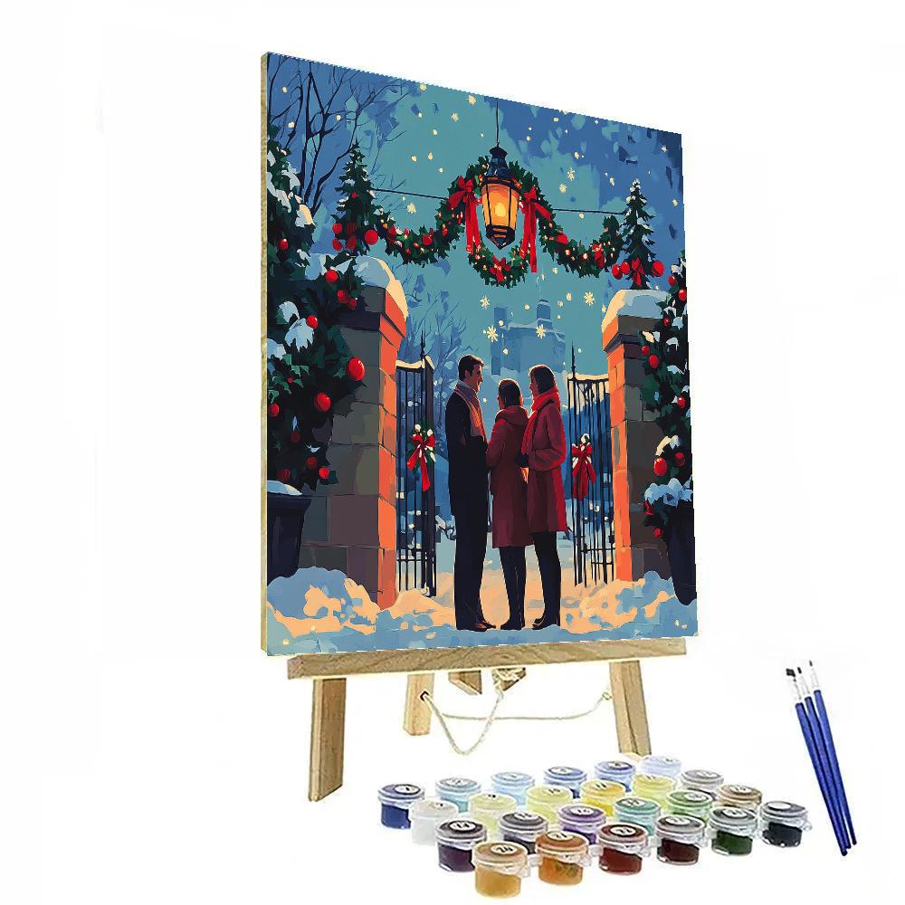 Ornament Lantern Courtyard paint by color