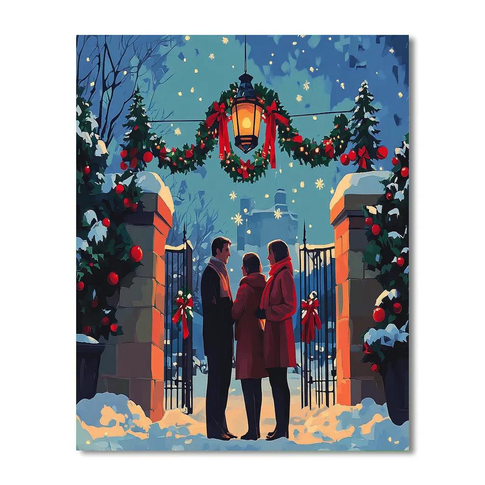 Ornament Lantern Courtyard paint by color