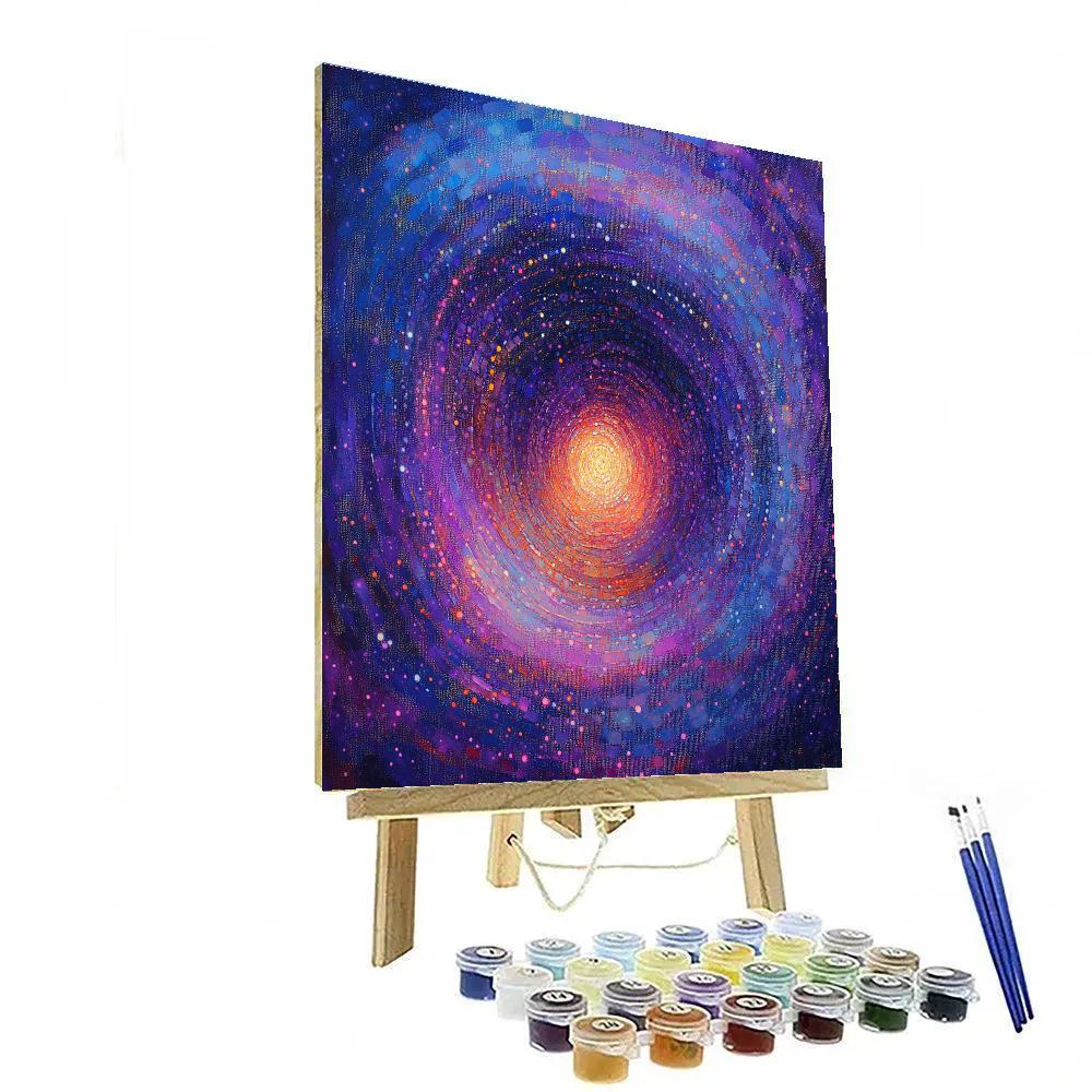 Georges Seurat Inspired Nebular Diffusion Symphony Painting by numbers kit