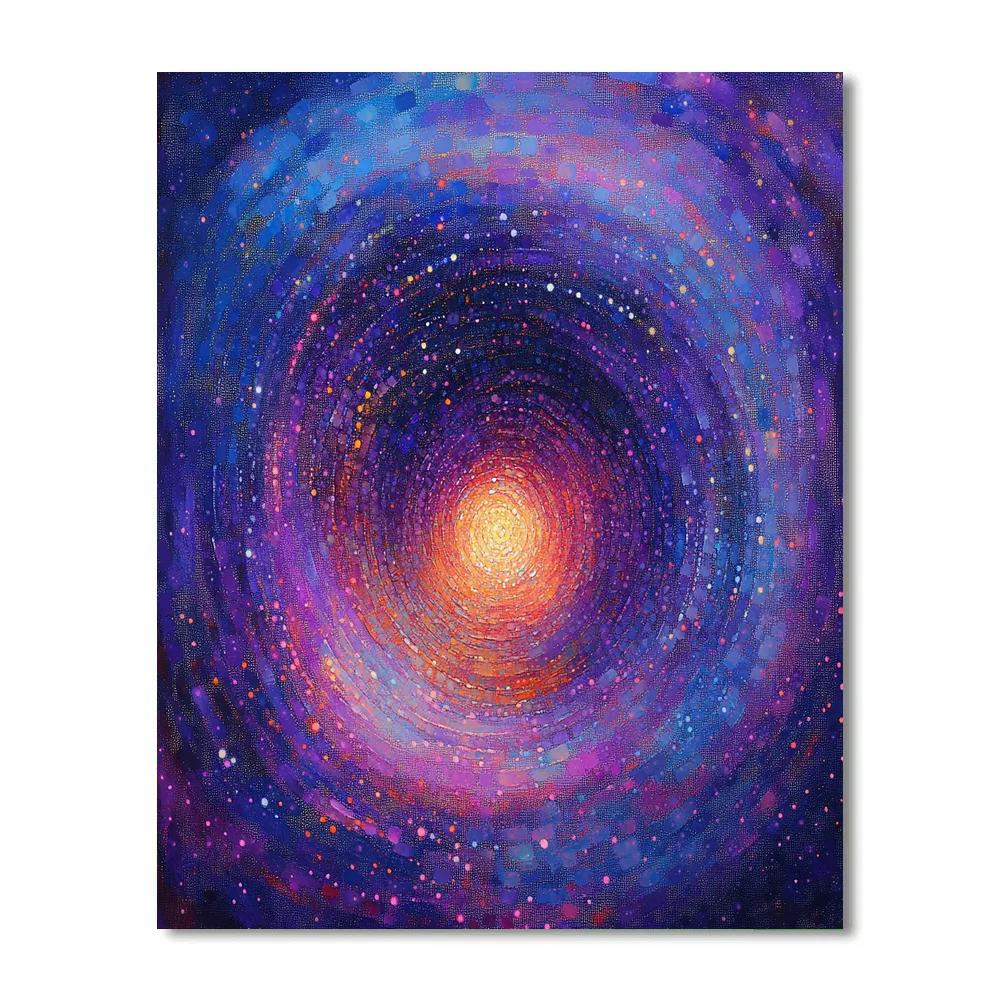 Georges Seurat Inspired Nebular Diffusion Symphony Painting by numbers kit