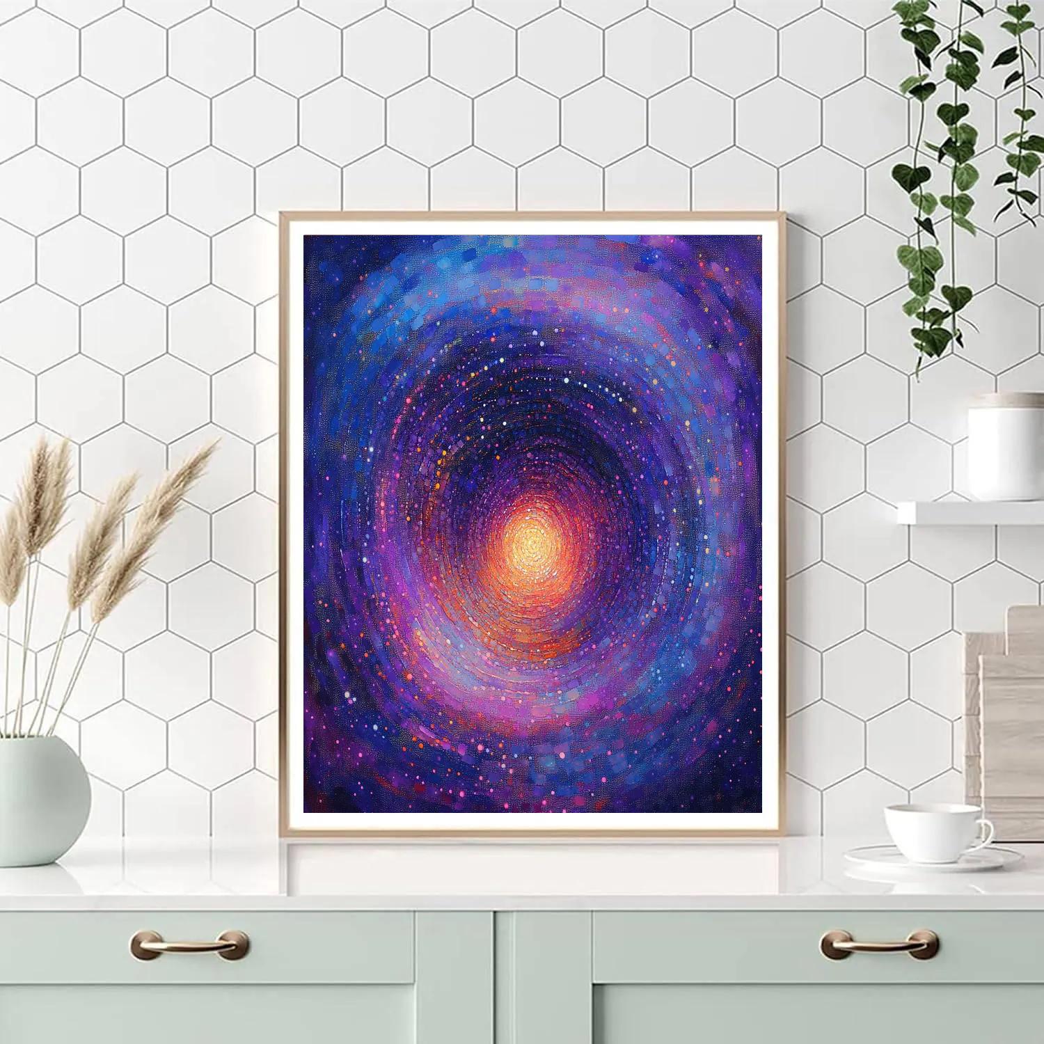 Georges Seurat Inspired Nebular Diffusion Symphony Painting by numbers kit