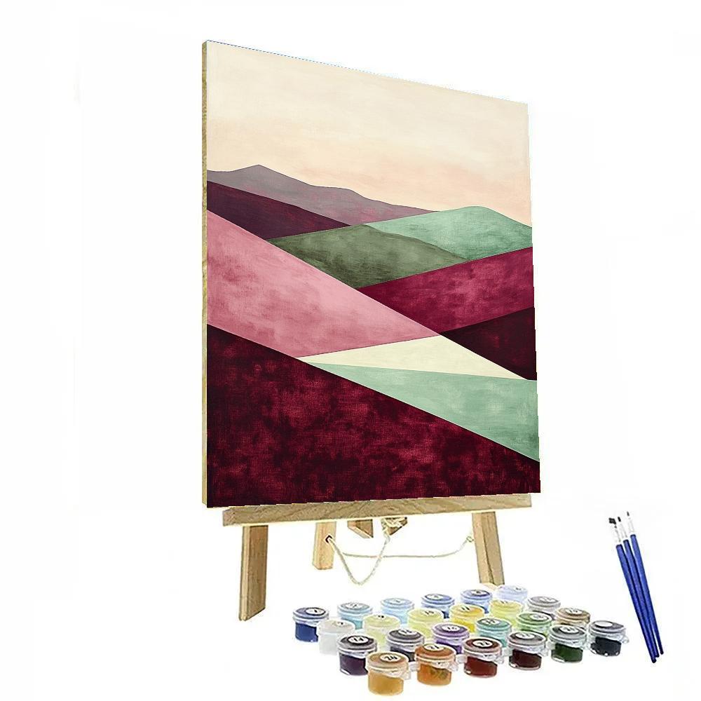 Paul Cézanne Inspired Nebula Vineyard Of Light Numbered painting kits