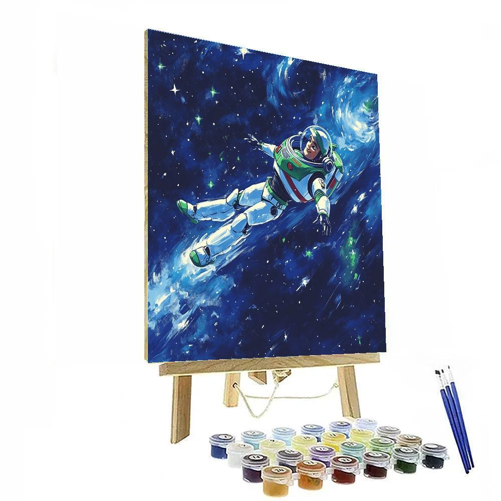Buzz Lightyear In Galactic Adventure Disney Inspired paint by numbers