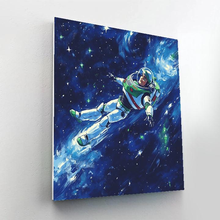 Buzz Lightyear In Galactic Adventure Disney Inspired paint by numbers