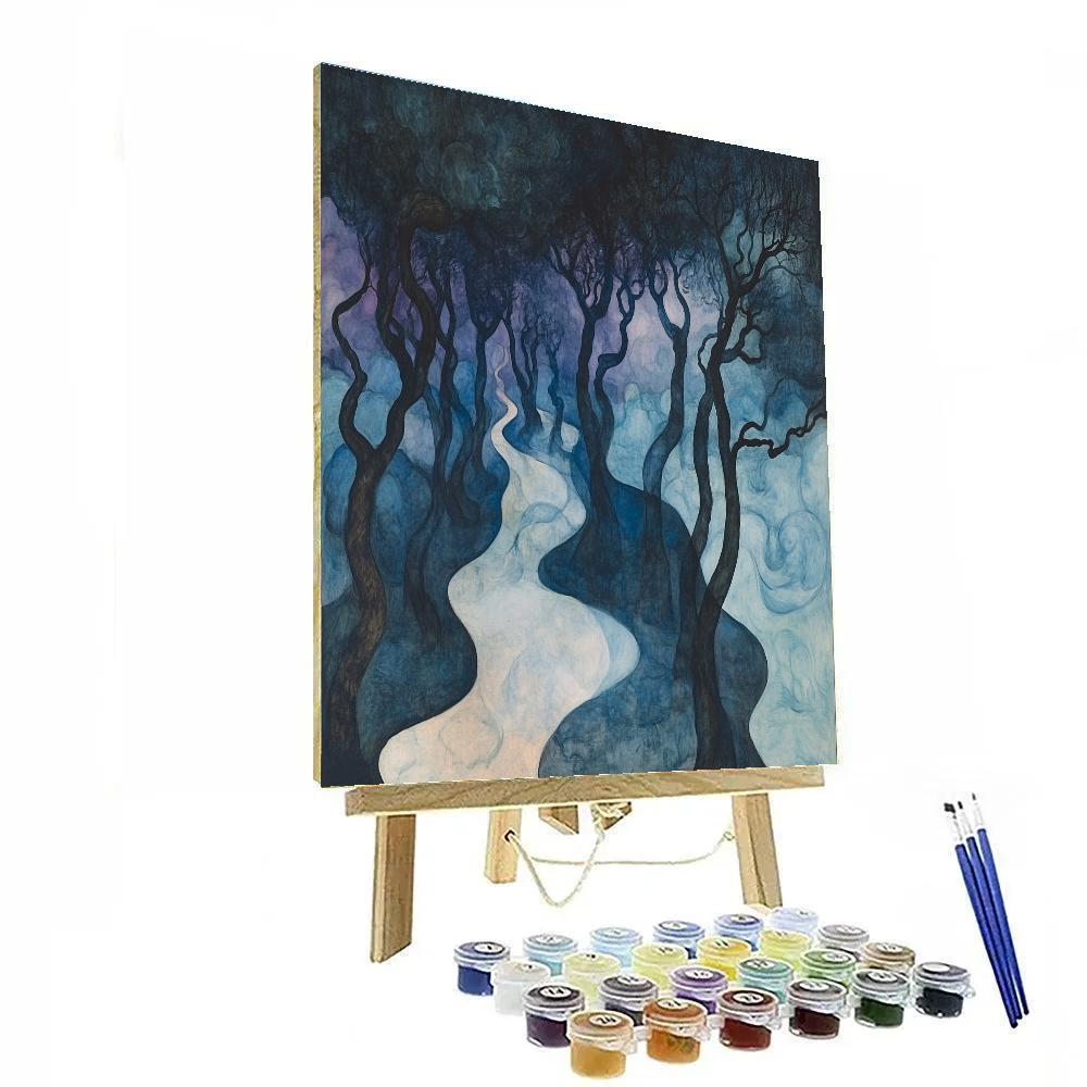 Edvard Munch Inspired Haunted Forest Paint by numbers kits