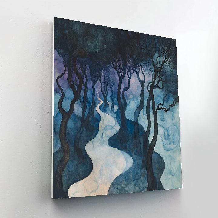 Edvard Munch Inspired Haunted Forest Paint by numbers kits