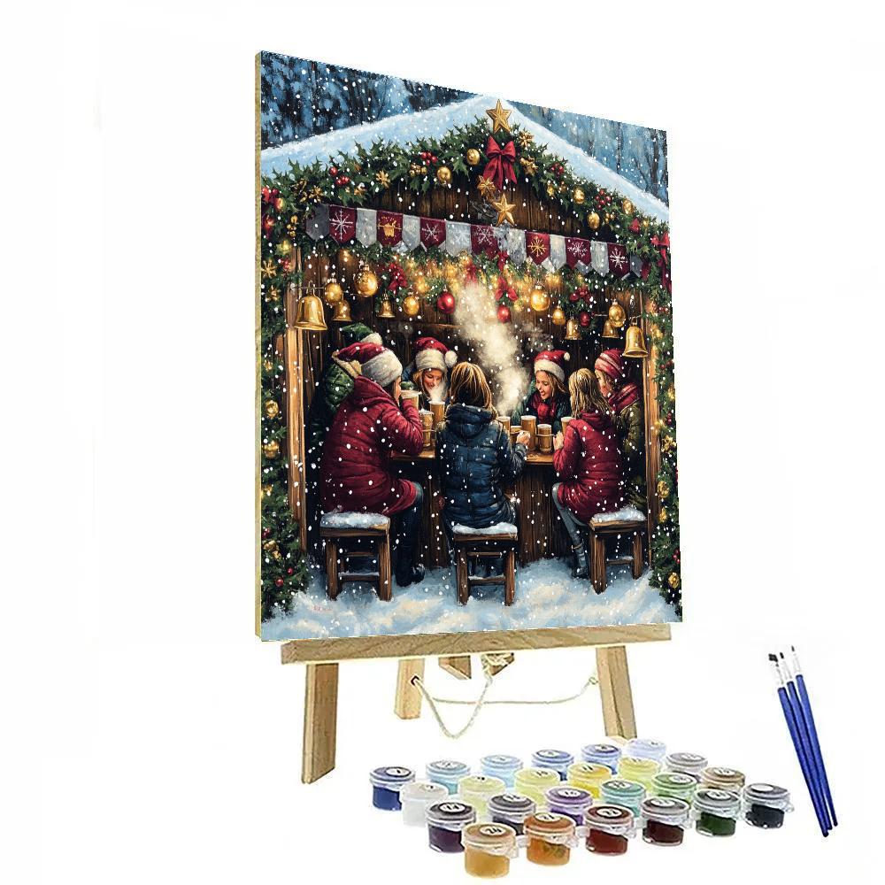 Sleigh Bell Cocoa Stand DIY paint by numbers