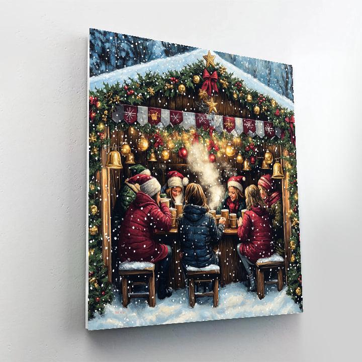 Sleigh Bell Cocoa Stand DIY paint by numbers