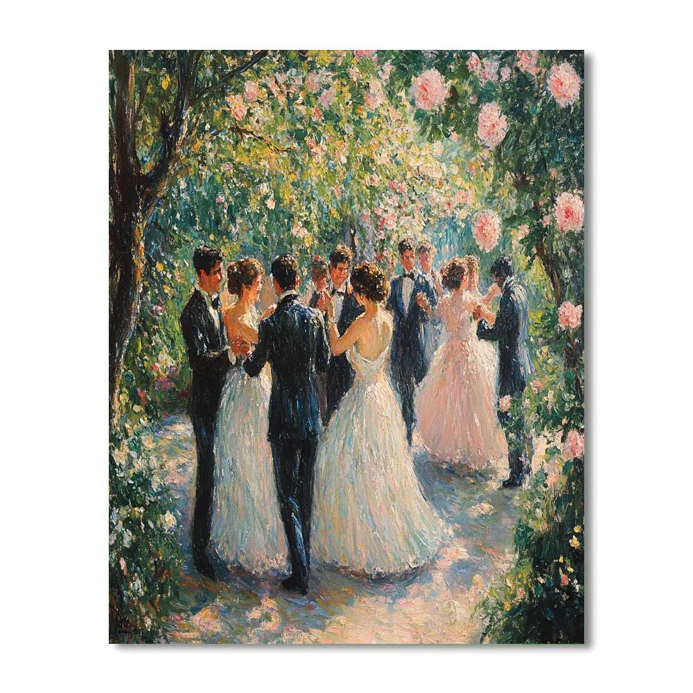 Auguste Renoir Inspired Wedding Celebration paint by color