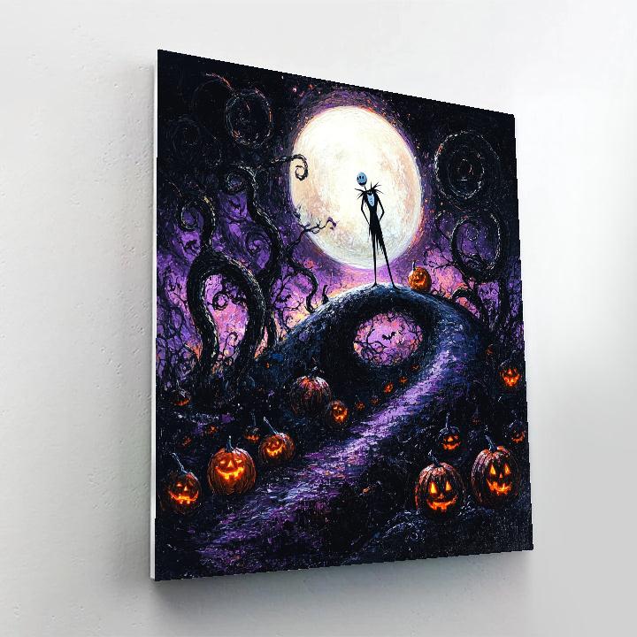 Jack Skellington’s Spooky Halloween Night Disney Inspired Paint by numbers kits