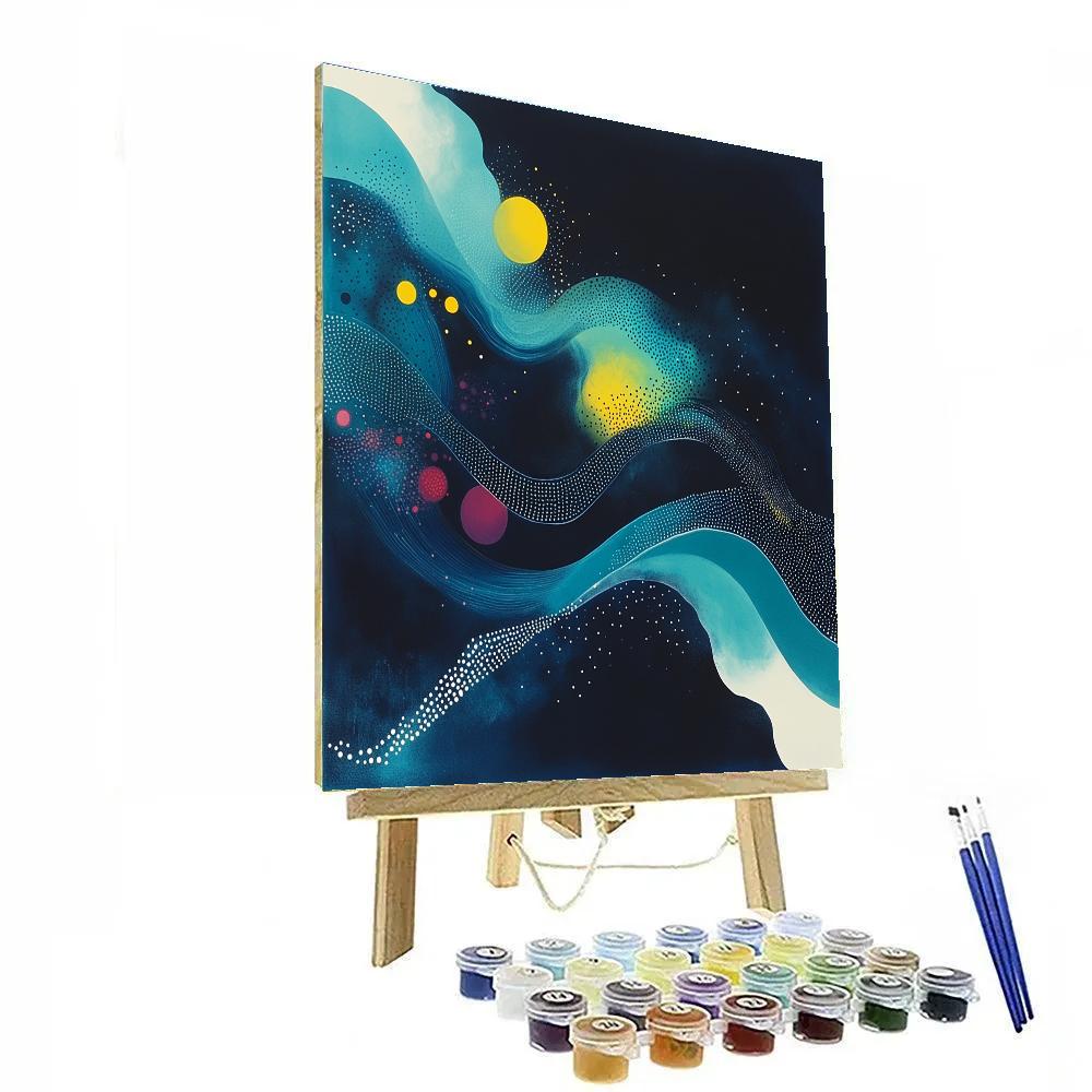 Yayoi Kusama Inspired Quantum Foam Aurora paint by color