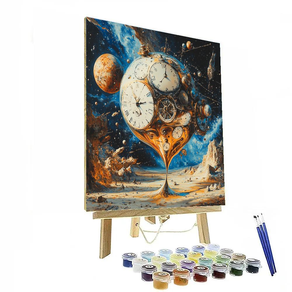 Salvador Dali Inspired Celestial Clockwork Painting by numbers kit