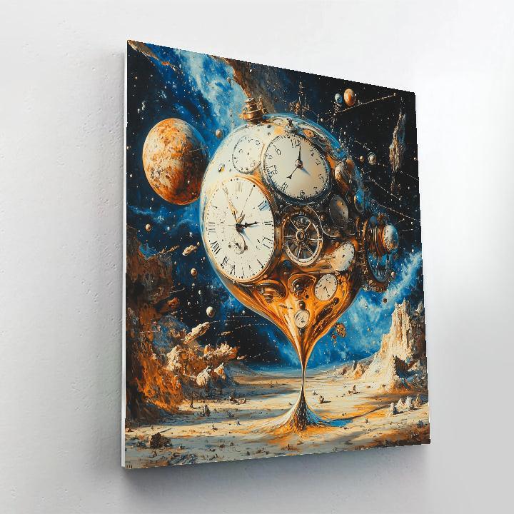 Salvador Dali Inspired Celestial Clockwork Painting by numbers kit
