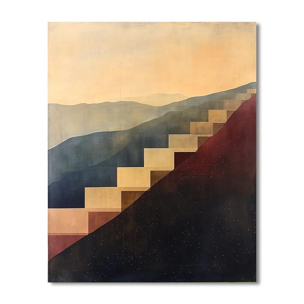 Paul Klee Inspired Astral Terracing painting number kit