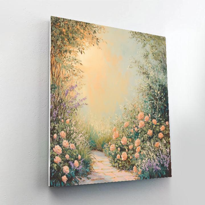 Claude Monet Inspired Early Evening Garden Glow painting number kit