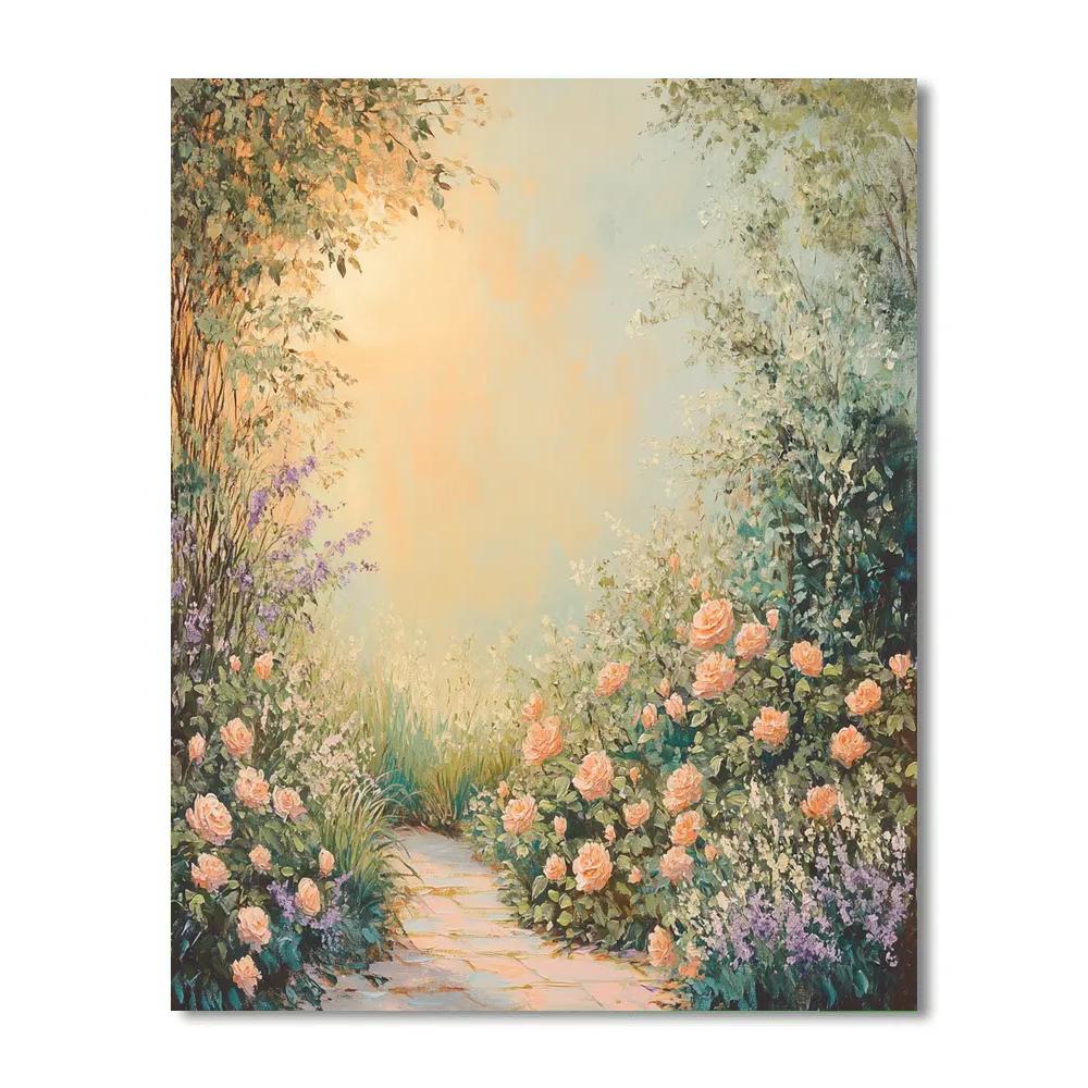 Claude Monet Inspired Early Evening Garden Glow painting number kit