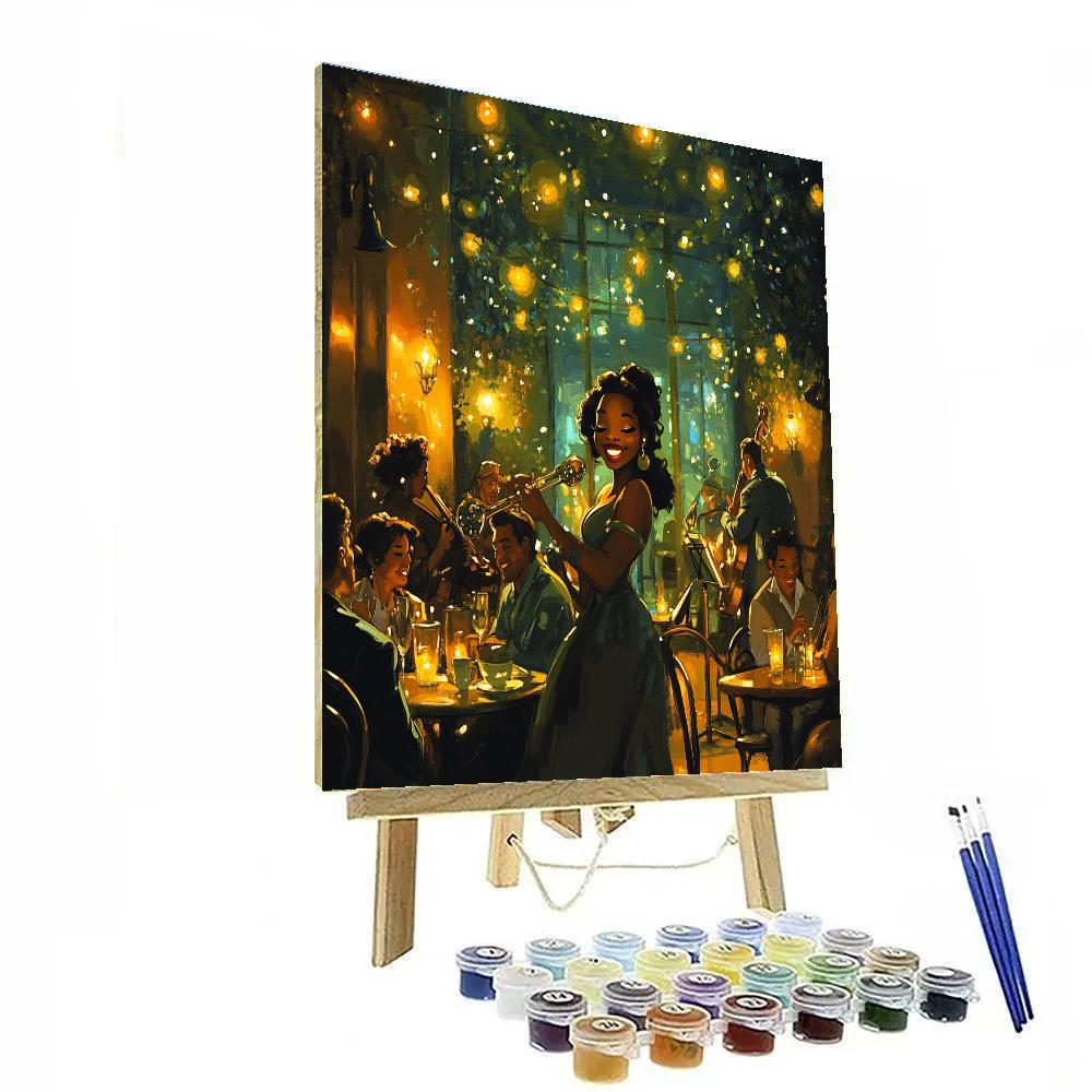 Tiana’s Jazz Café Night Disney Inspired Paint by numbers kits