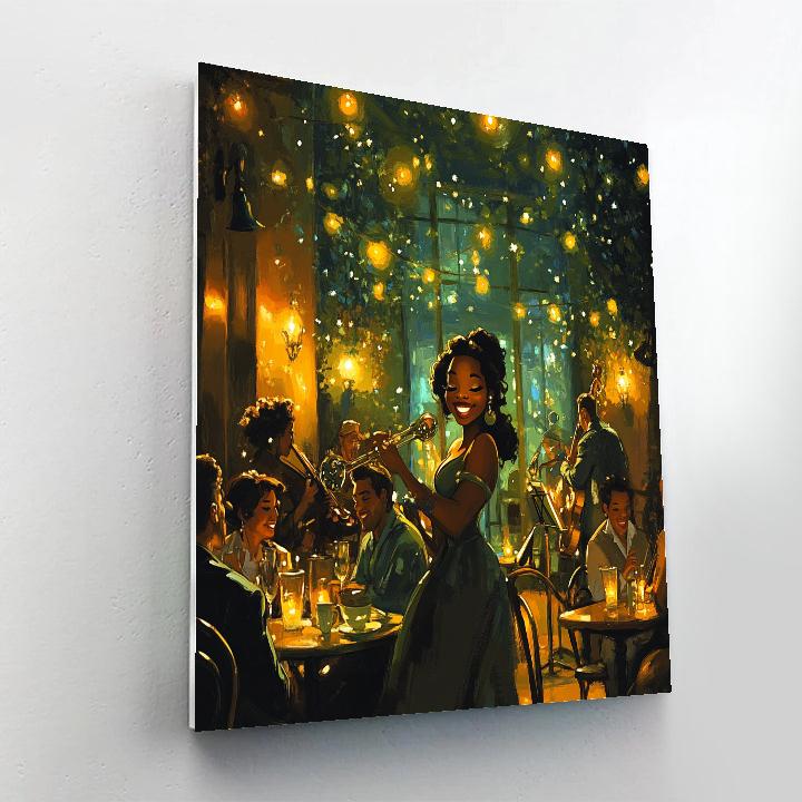 Tiana’s Jazz Café Night Disney Inspired Paint by numbers kits