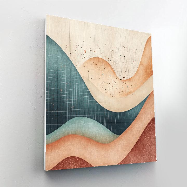 Paul Klee Inspired Quiet Meridian Drift DIY paint by numbers