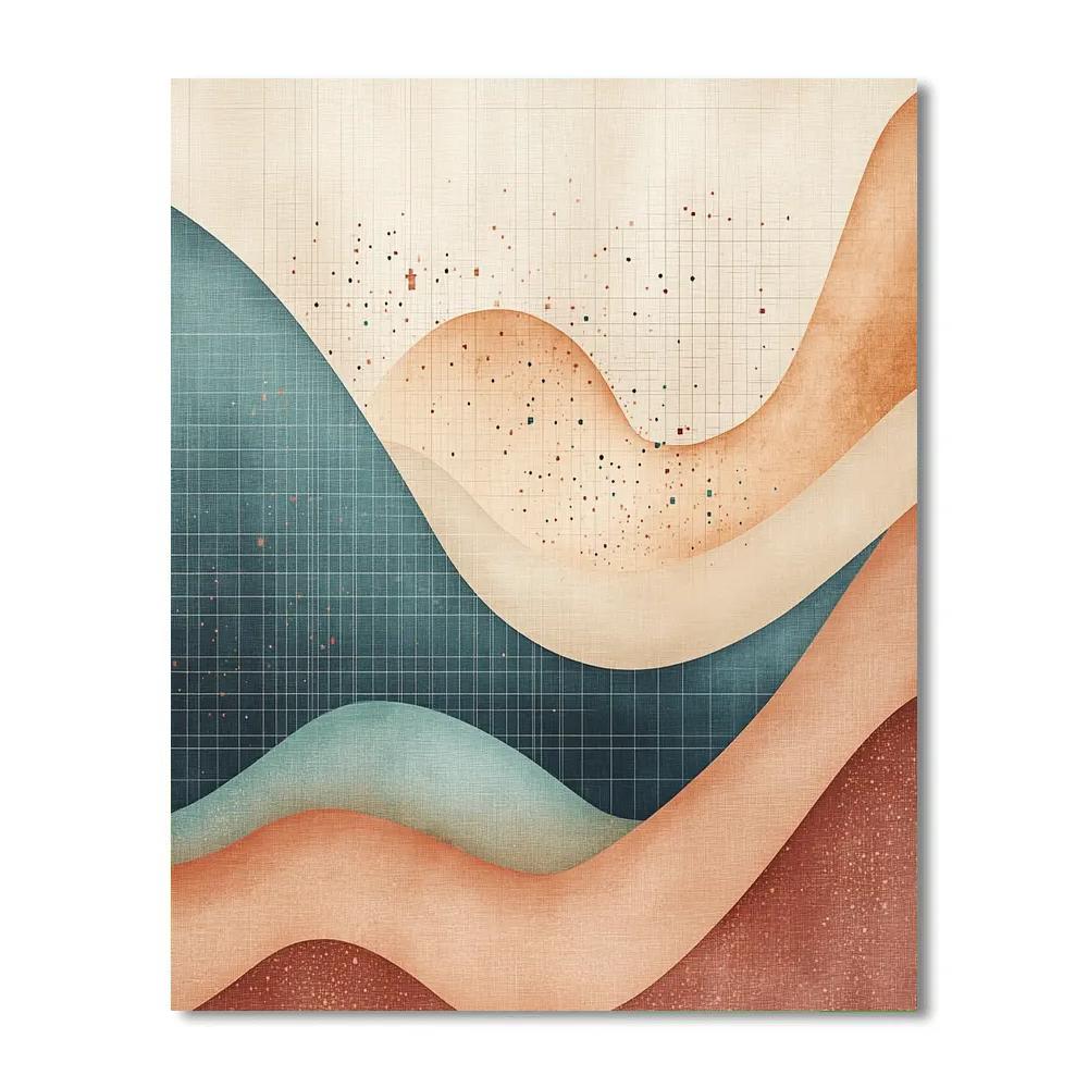 Paul Klee Inspired Quiet Meridian Drift DIY paint by numbers