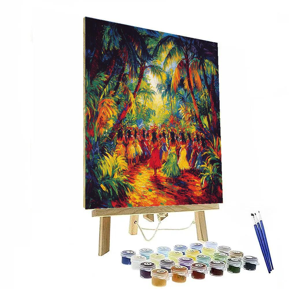 Paul Gauguin Inspired Tropical Festival Number painting