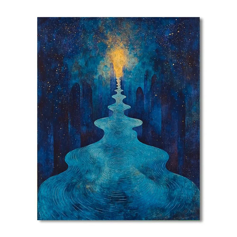 Max Ernst Inspired Nebula Of Subconscious Echoes Number painting