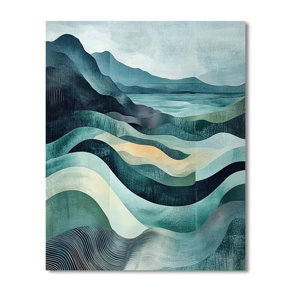 Max Ernst Inspired Tidal Geometry Of The Inner Sea Painting by numbers kit