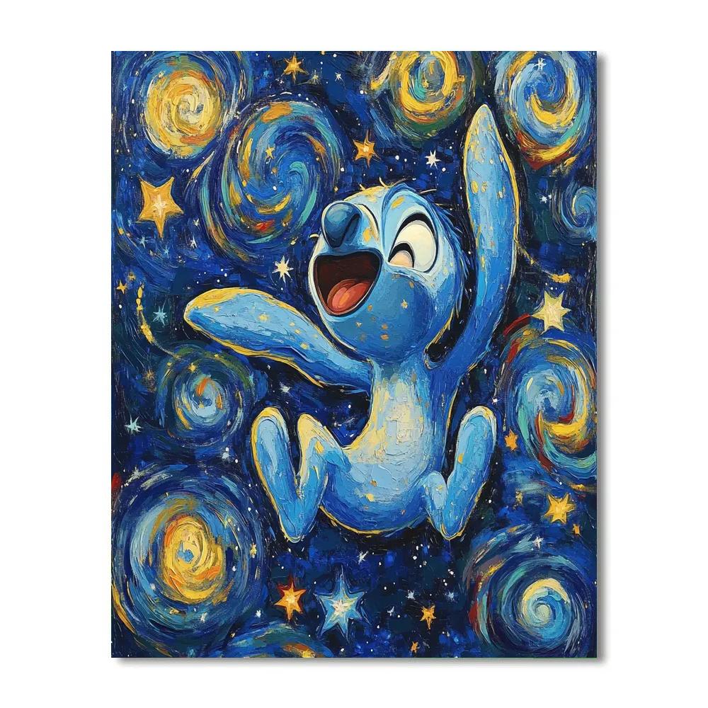 Stitch’s Galactic Mischief Disney Inspired painting number kit