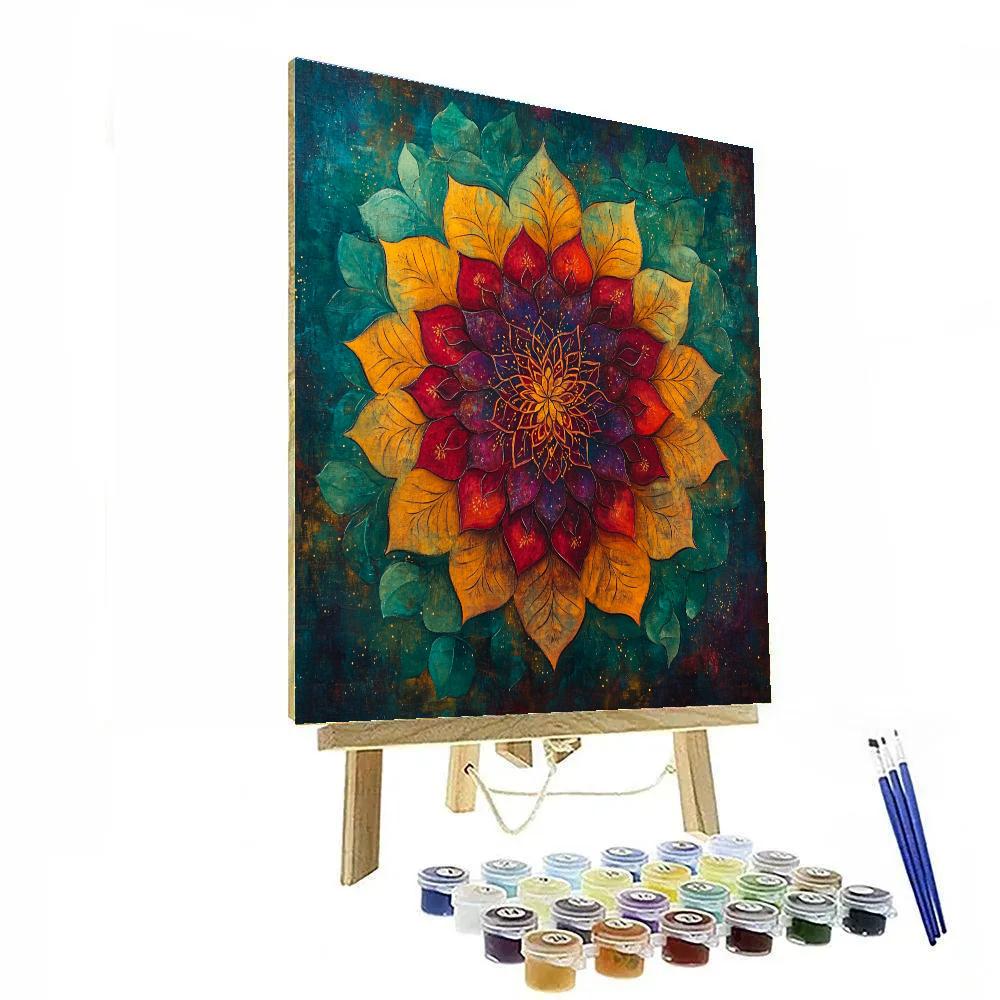 Frida Kahlo Inspired Nebula Of Inner Roots paint by numbers