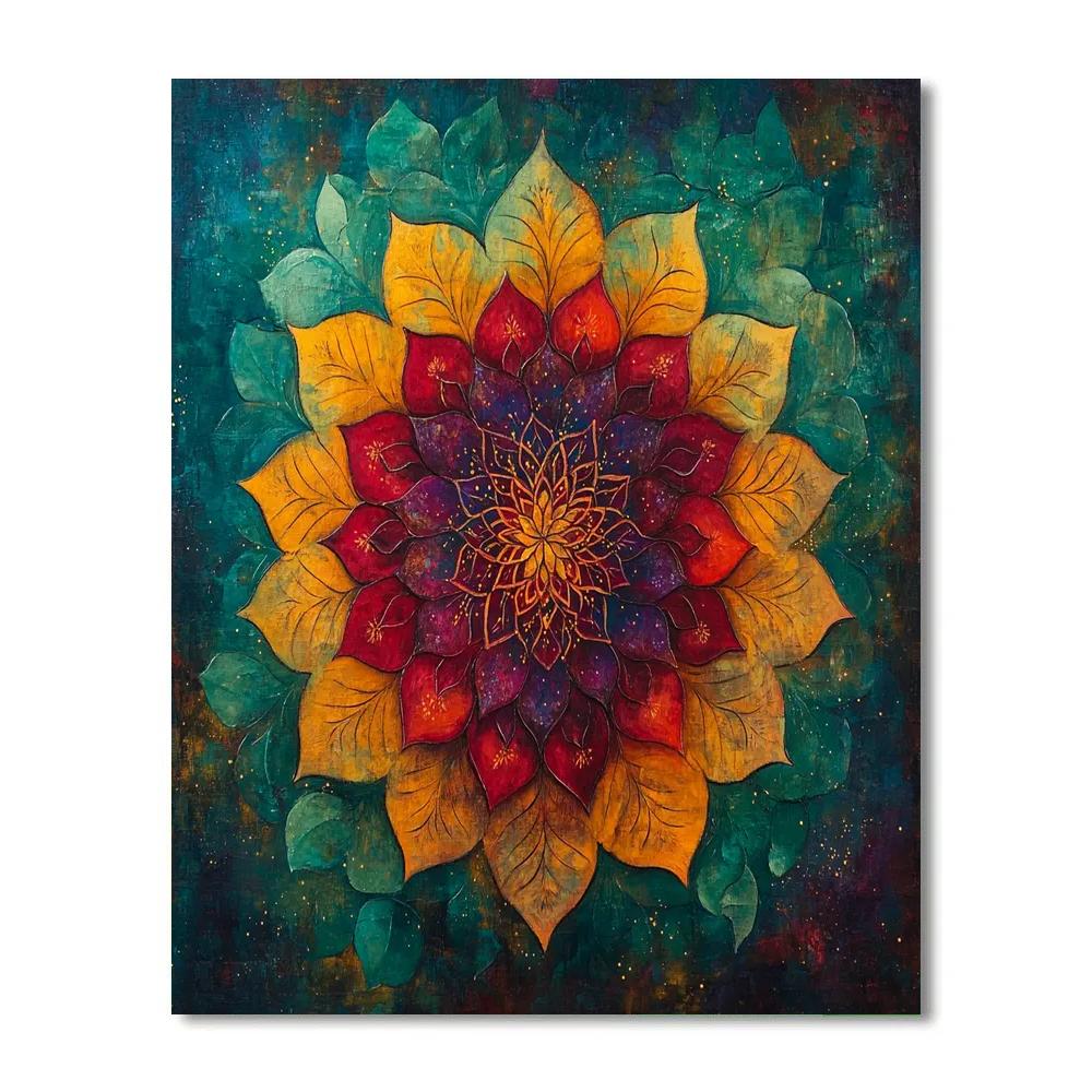 Frida Kahlo Inspired Nebula Of Inner Roots paint by numbers