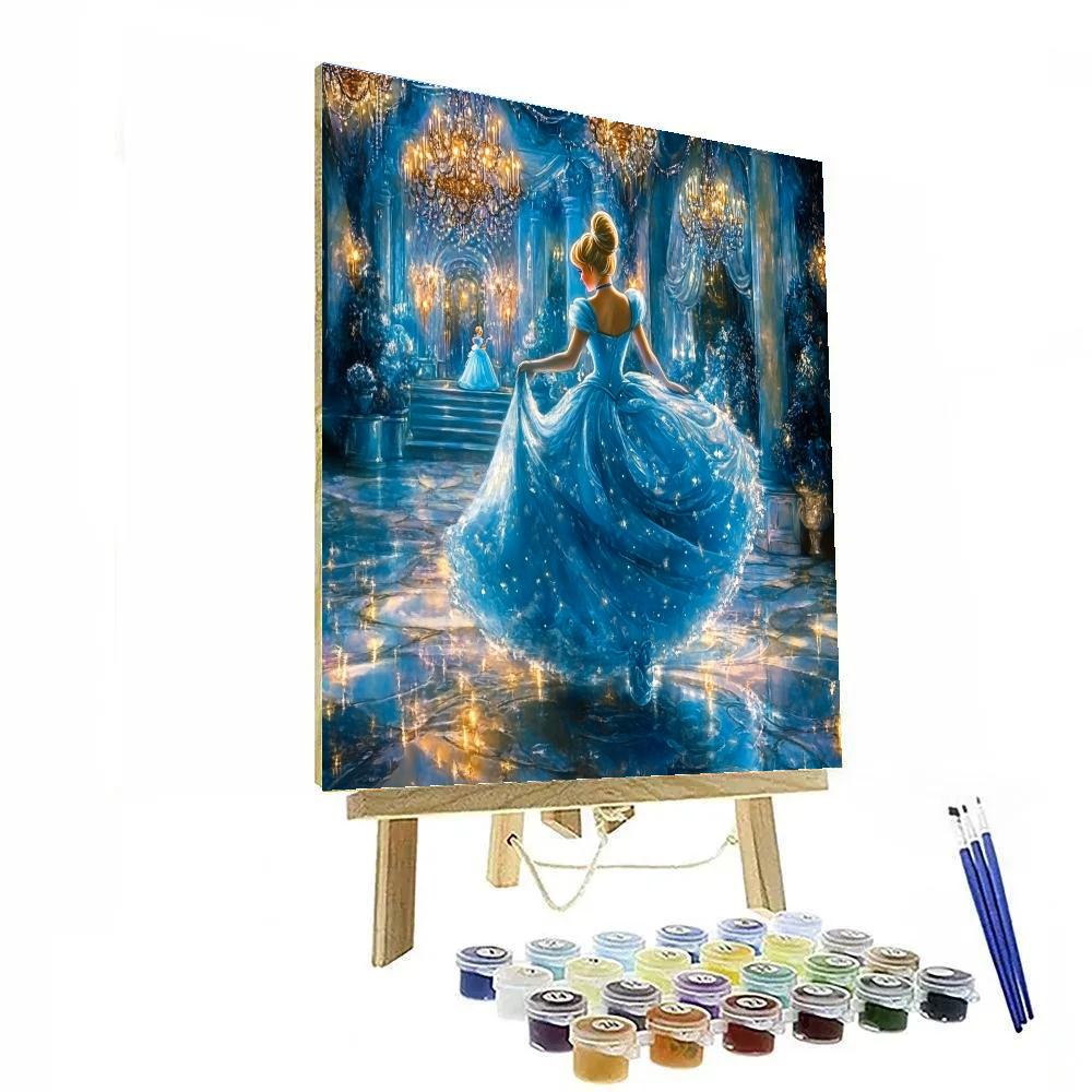 Cinderella’s Magical Ballroom Waltz Disney Inspired painting number kit