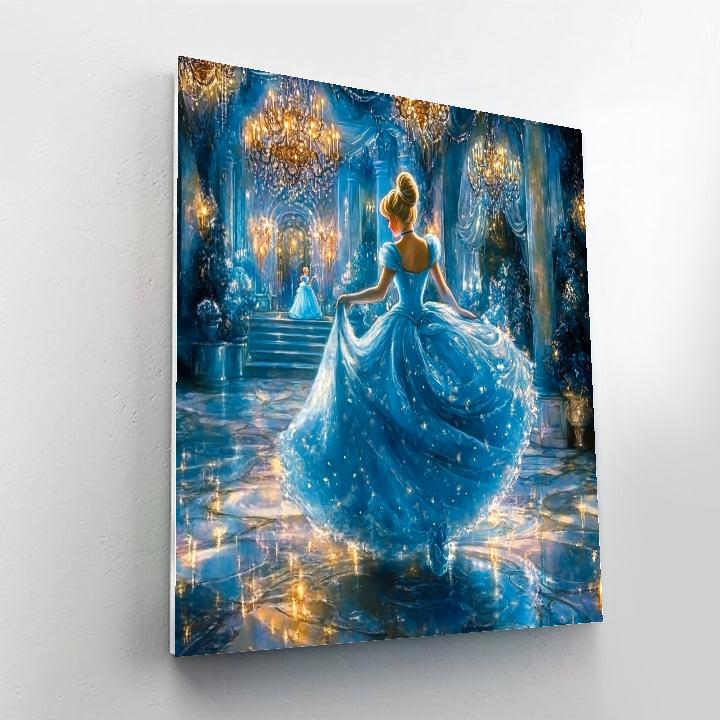 Cinderella’s Magical Ballroom Waltz Disney Inspired painting number kit
